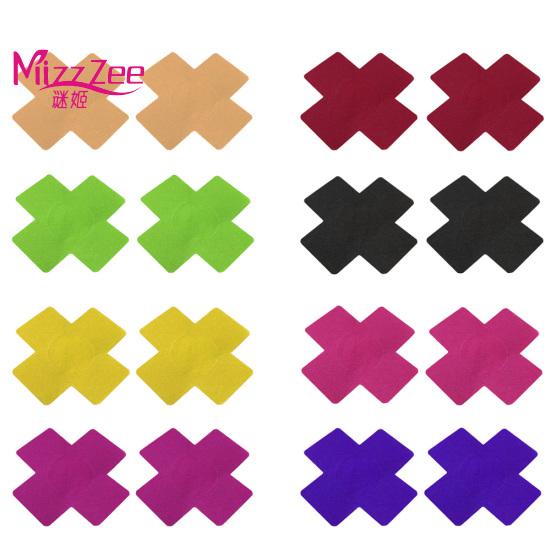Mizz Zee Sexy Couple Sharing Sex Toys Self-Adhesive Breast Nipple Bra Cover Pasties Pad Cross