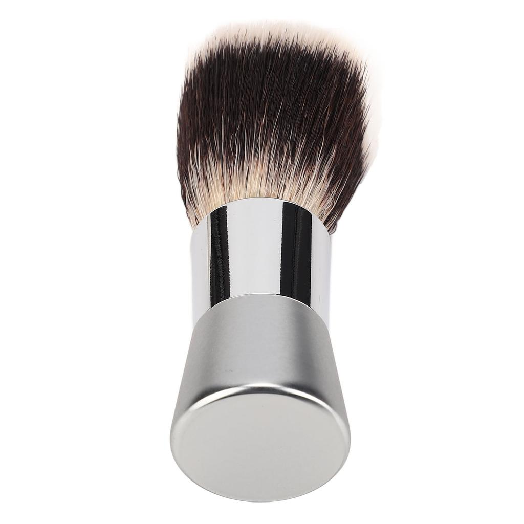 Men Shaving Beard Brush Multipurpose Nylon Salon Cleansing Foam Brush with Metal Handle for Home