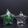 10CM Transparent Creative Christmas Star Candy Box - Plastic Gift Packaging & Hanging Ornament