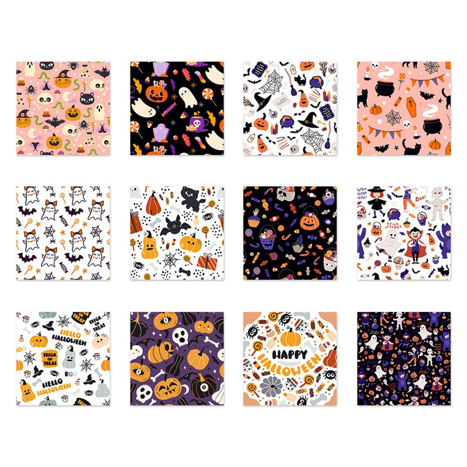 

Хэллоуин Украшение Ручная Упаковка Двусторонняя Офсетная Бумага Ужас Тыква Листья Атмосфера Вечеринки Праздничные Принадлежности One Size