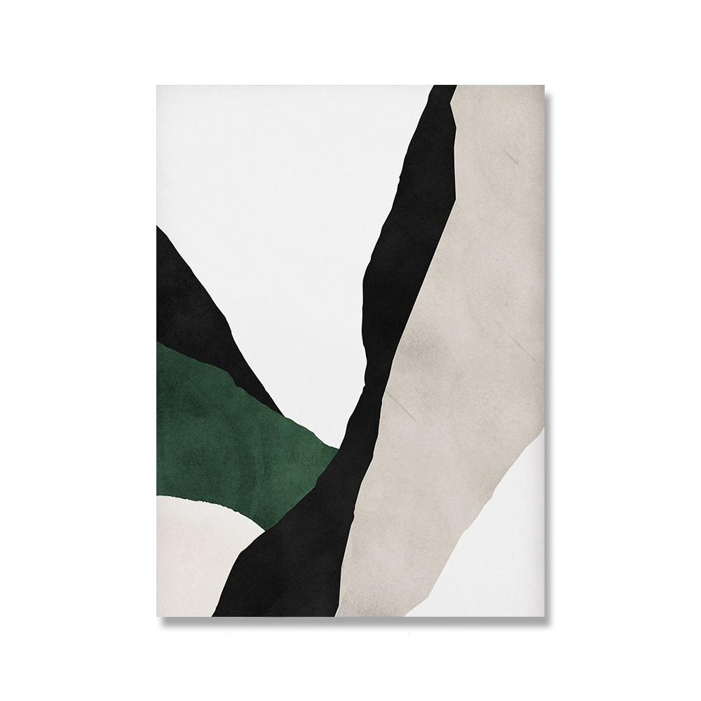 

Современные абстрактные изумрудные драгоценности, зеленые линии, цветные блоки, постеры, принты, картины на холсте, минималистичная настенная художественная картина, декор для спальни 50x70cm No Framed