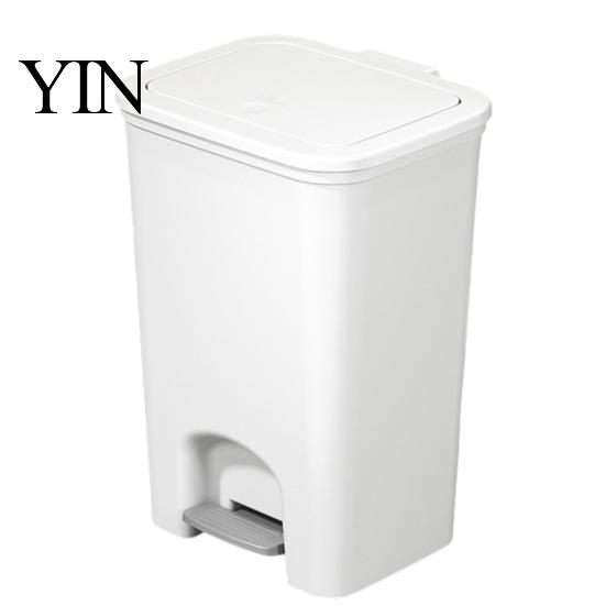 Narrow Trash Can Pedal Can, with Dual-mode Lid, Easy Access Garbage Compact Recycling Bin Odor-proof Slim Solid Color Waste Basket, for Bathroom