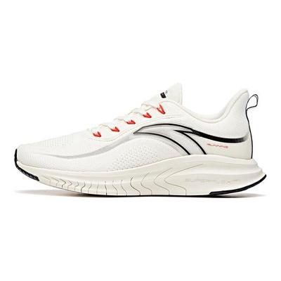 Comfortable Cushioning Abrasion Resistant Breathable Low Top Running Shoes Men's White 112035547-3