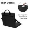 Durable With Zippered Pocket Folding Chair Cushion With Handle Black Adjustable Floor Chair Foldable Chair Cushion Camping Trips