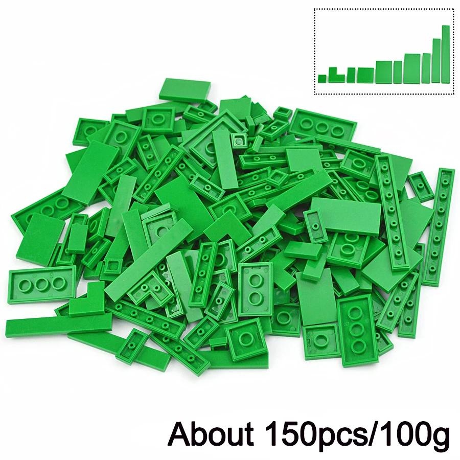 DIY Creative Thin Building Blocks Figures Bulk Sets City Classic Smooth Thick Construction Bricks Assembly Educational Kid Toys