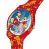 Swatch WONDROUS WINTER WONDERLAND SUOZ361 Watch, Red