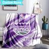 Custom Name Blanket Kings Basketball Team Logo Blanket Bedding Blanket for Travel, Camping, Living Rooms, Offices, Sofas, Fan Christmas gift