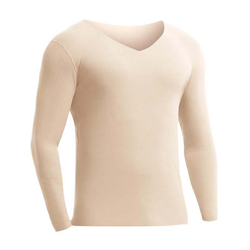 Men's Seamless One-Piece Thermal Underwear - Plus Velvet, Thickened, Cold-Proof, Cotton, Autumn/Winter Wear