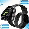 2.01" HD Smartwatch with TWS Earbuds Wireless 5.3, Sports & Fitness Tracker, Weather Alerts, Calendar, Breathing Exercises - for iPhone & for Android