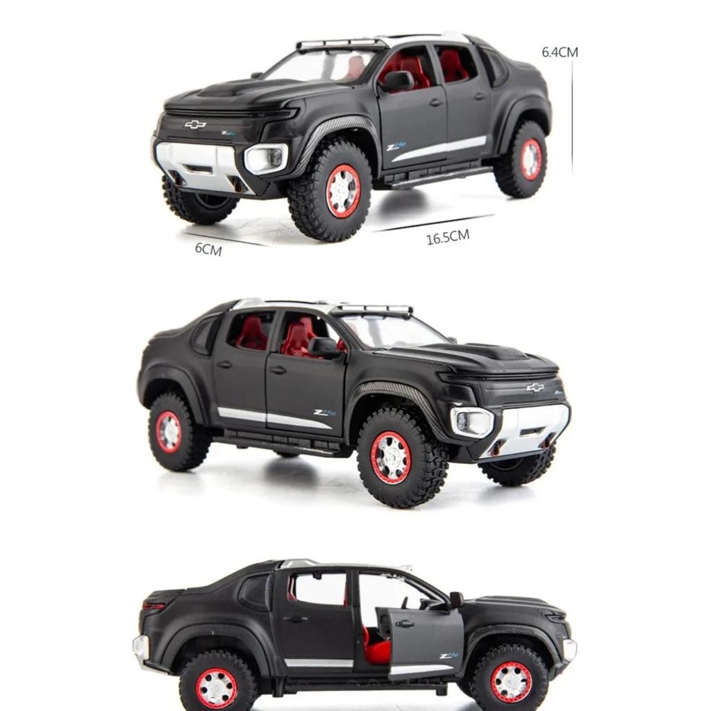 1/32 Chevrolet Colorado ZH2 Alloy Car Model Diecast Off-road Vehicles Simulation Sound and Light Children's Toys Collection Gift