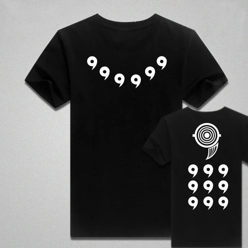 New Trendy Childrens Tshirt Hot Selling Vortex Naruto Sasuke Pure Cotton Doublesided Printed Parentchild Short Sleeved Shirt