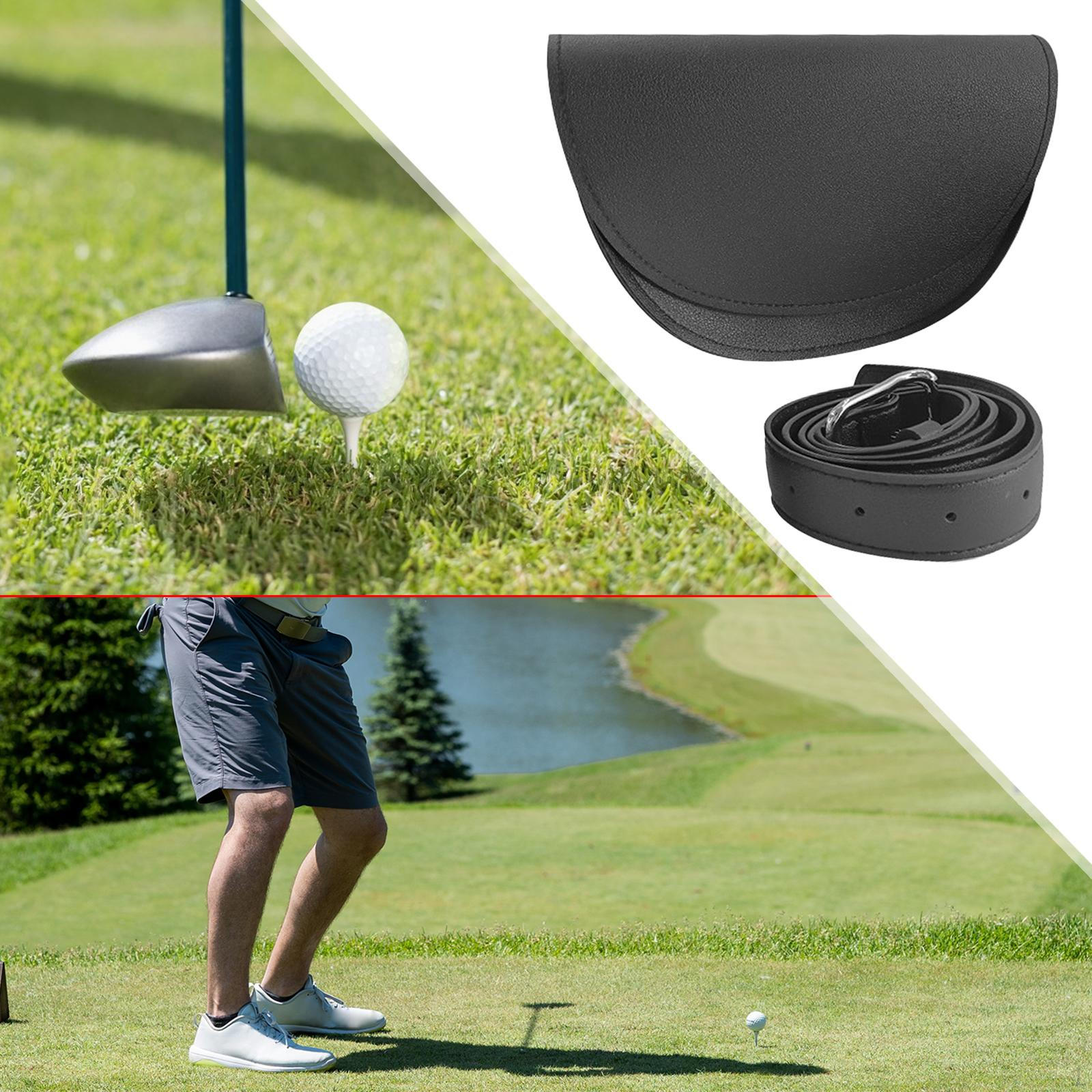 

Сумка для дальномера для гольфа Range Carry, универсальная сумка из искусственной кожи с аксессуаром на ремне чёрный