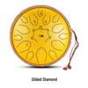 Hanpan 12-Inch Steel Tongue Drum, 15-Note D Key, Ethereal Sanskrit Sound