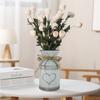 Retro Shabby Chic Flower Jug Holder Metal Wedding Garden Style Flower Vase Craft