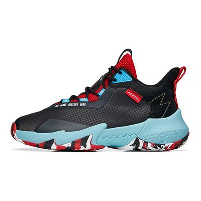 Kids Reverse Scale Comfortable Performance Wear Resistant Mid-Top Basketball Shoes Kids Basketball Shoes Black Gray Red 312231117-8