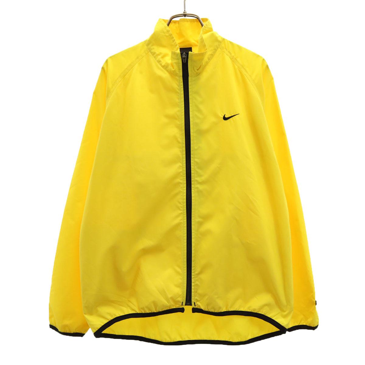 

NIKE Windbreaker M yellow Pocketable jacket Men s Used