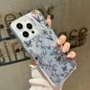 Mobile Phone Case Apple 17pro Line Flower Iphone12 Feather Yarn Case 16pm Hard Case Creative 13pro Female