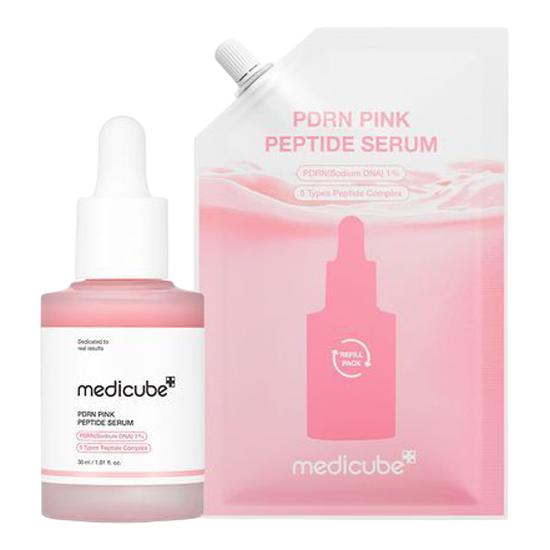 Medicube Salmon PDRN Pink Ampoule Set – Original 30ml + Refill 50ml, Intensive Blemish & Lifting Care, Korean