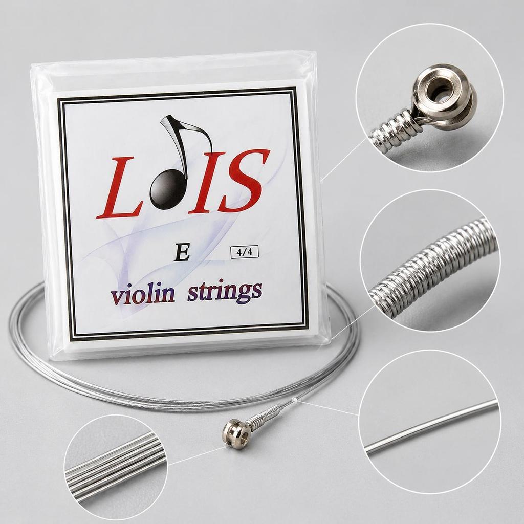 Loyse Aluminum Magnesium Alloy Violin String Set (4 Strings) 4/4