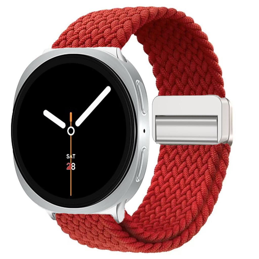 Nylon Braided Solo Loop Strap Suitable for Samsung Galaxy Watch 8 40mm/44mm Magnetic Band For Galaxy Watch 8 Classic Correa