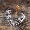 Metal and Acrylic Heart Crystal Pen Holder Set for Office Desk