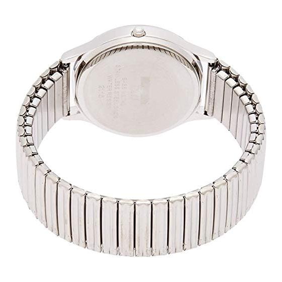 [Citizen Q&Q] Watch Analog Waterproof Date Metal Band D014-204 Men's White
