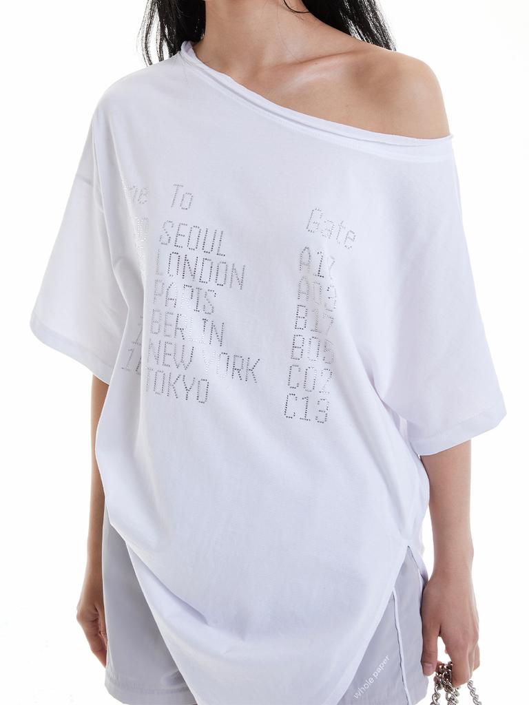Holpeipeo Departure Cubic Asymmetrical Top (White)
