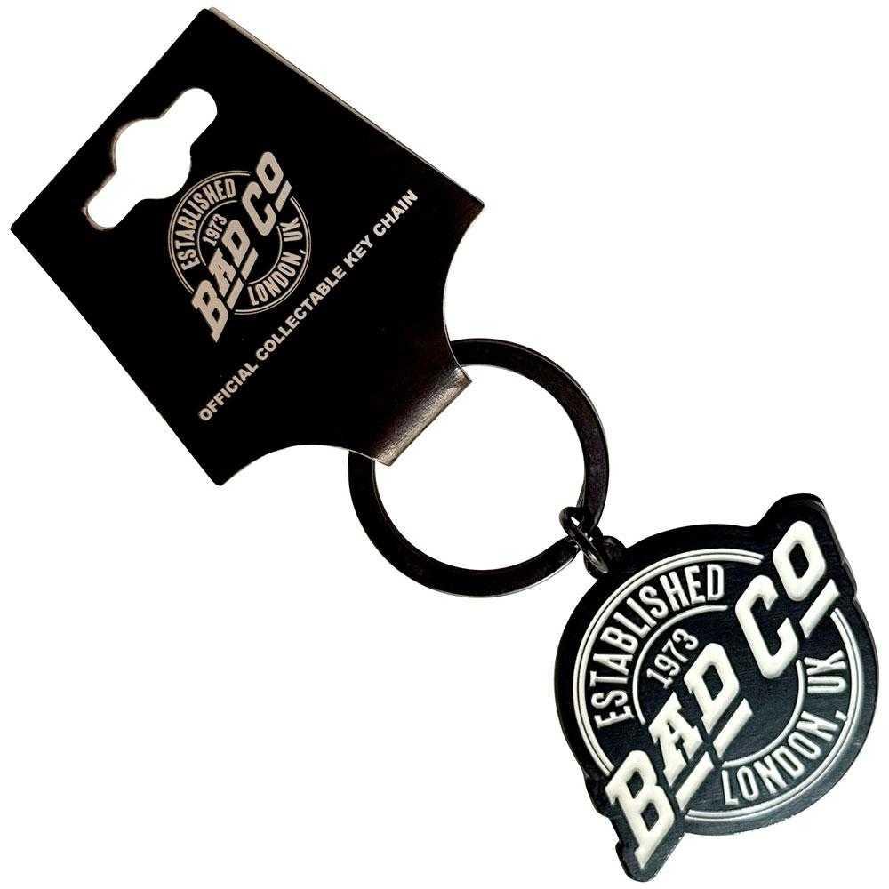 Bad Company Est 1973 Circle Logo Keyring
