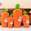 Rabbit Carrot Plush With Long Strap Kids Sleeping Pillow Cuddly Decor Home