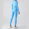 Yoga Clothes Suit Women's 2023 New Arrival Fall and Winter Tight Long Sleeves Fitness Clothes Tops Fancy Bright Color Sports Quick-Drying