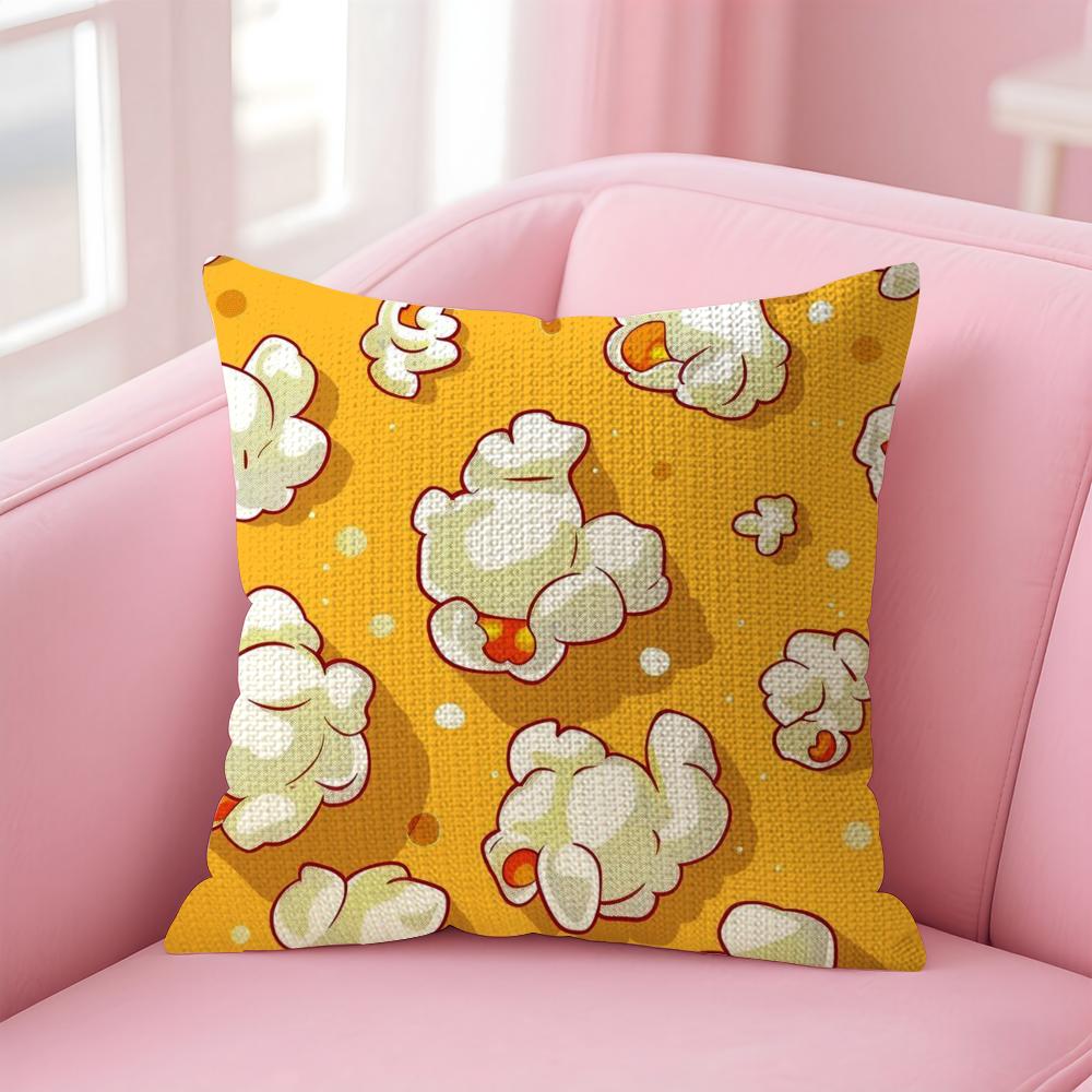Classic Popcorn Pattern Cushion Cover Comfort Sofa Bed Silky Elegant Invisible Zipper Decorative Holiday Gifts