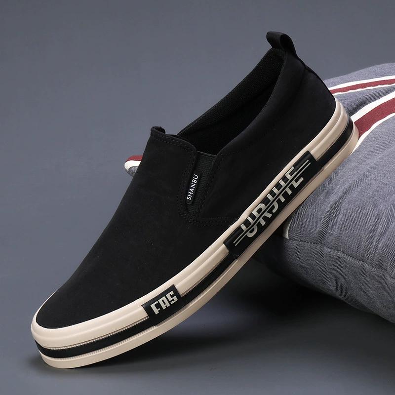 Lightweight Men's Canvas Shoes Comfortable Low-cut Vulcanized Shoes Men Espadrille Non-slip Casual Shoes Men Flats