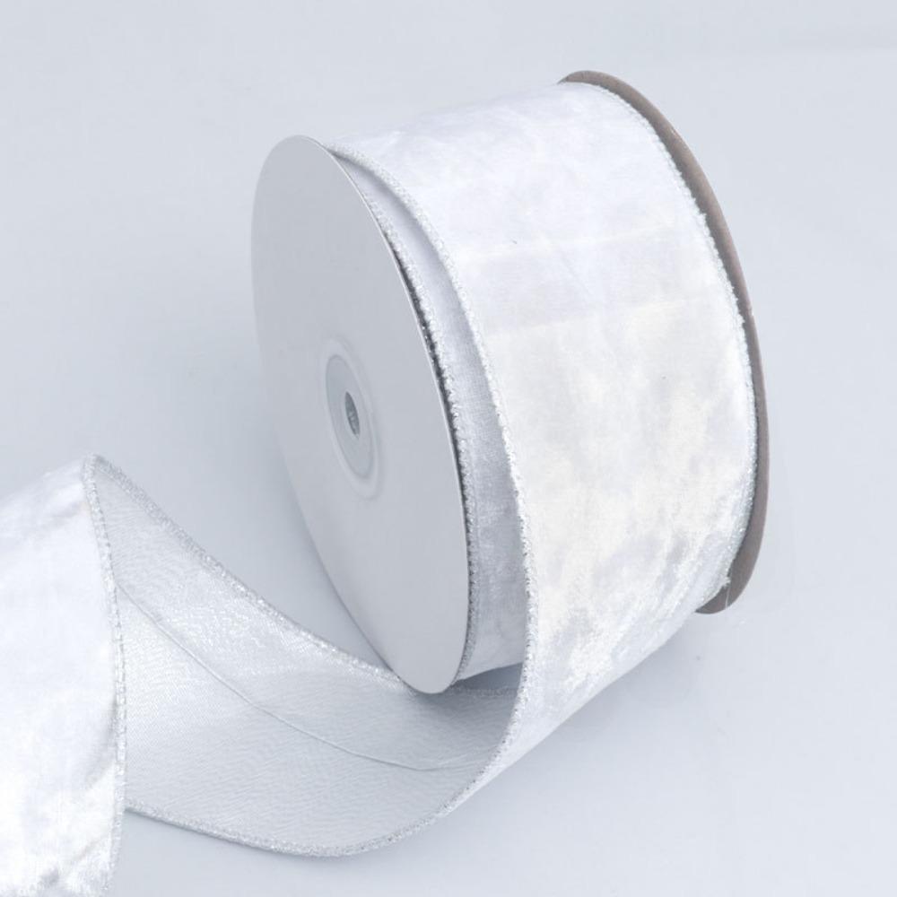 DIY 10yard/roll Christmas Ribbon Velvet with Wire Gold Edge Craft Bow Material Handmade 5cm Width Gift Webbing Xmas Tree Wreath