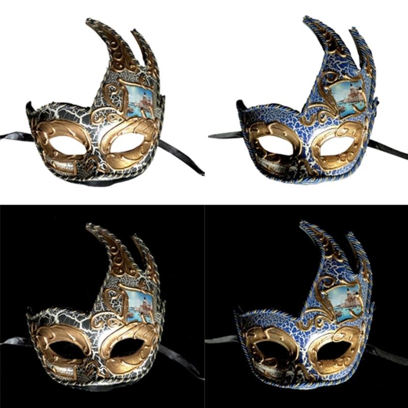 Masquerade Half Face Halloween Masquerade Eyemask Masquerade Costume Accsessory for Women Men Halloween Carnivals Proms