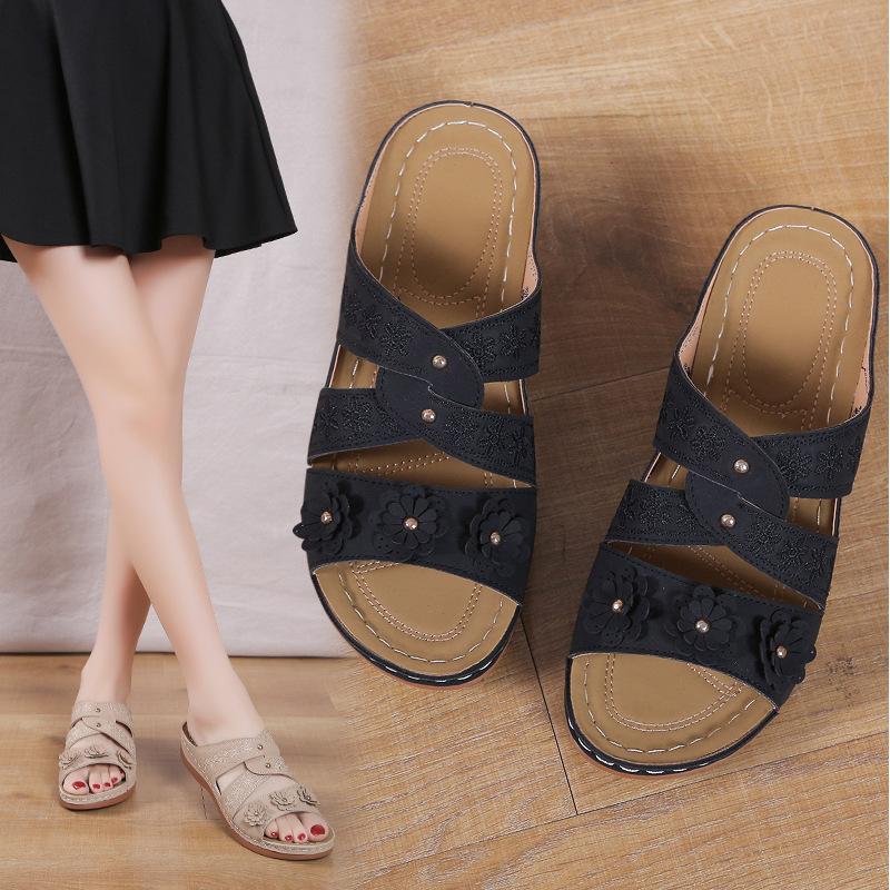 Slippers Women's Shoes  Spring and Summer New Fish Mouth Casual Fashion Large Size Hollow Cool Slippers