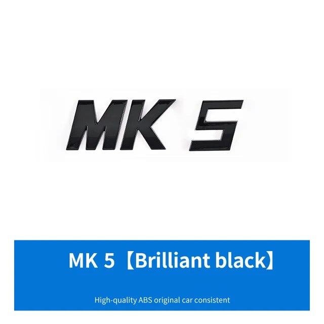 3D ABS Buchstaben MK5 MK6 MK7 MK7.5 Emblem Auto Abzeichen Aufkleber für VW volkswagen GOLF Auto Fender Trunk Hinten Aufkleber
