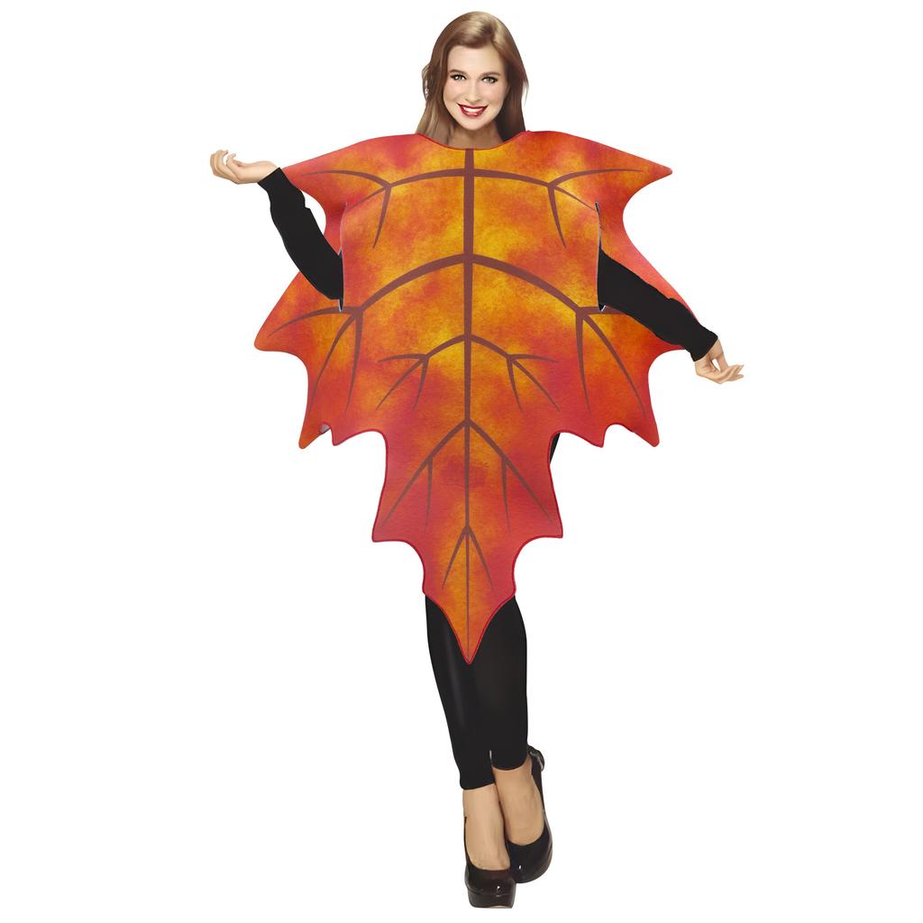 Spring and Autumn Maple Leaf Cosplay Stage Performance Clothes New Sponge Digital Printing Props Role-playing Dress Up Costume