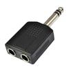 3.5mm Male To Female 2RCA Auditory Connector Computer TV 3.5 6.5 Plug Female Auditory Adapter