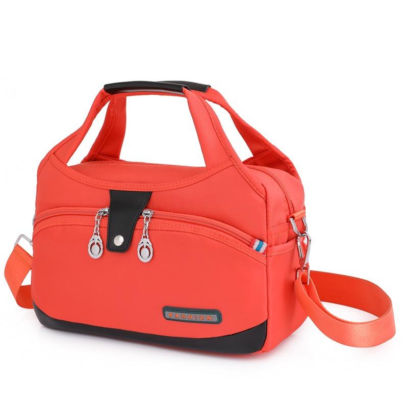 Fashion Handheld Bag Lightweight Oxford Fabric Korean Women Shoulder Bag Casual Large Capacity Water-Resistant Travel Crossbody Bag