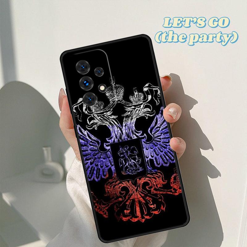 Russia Flag Coat Of Arms phone case For Samsung Galaxy A42 A31 A40 A51 A71 A32 A80 A91 A52 A72 A20e A21S A50 A70 A11 A12 Cover