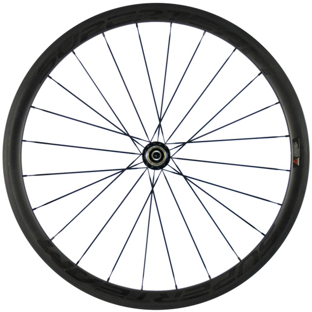SUPERTEAM 38/23mm Carbon Fiber Road Bike Wheelset 700c Wheels with R13 Hubs (Clear)