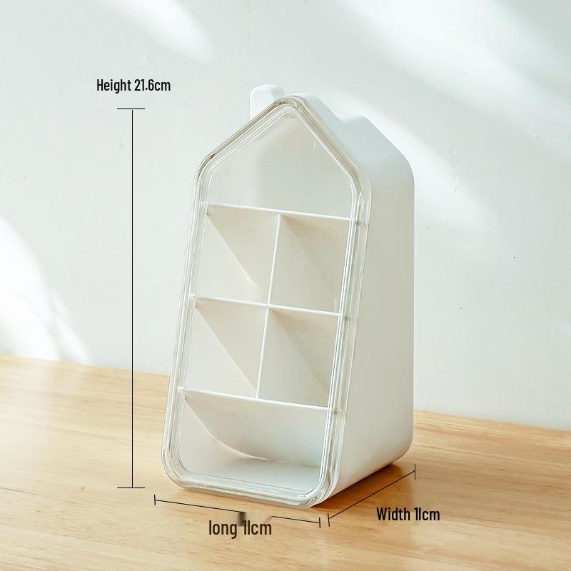 Triangular Large Capacity Plastic Pen Holder for Office Desktop
