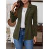 Women's 2025 Autumn and Winter New Corduroy Solid Color Suit Button Jacket