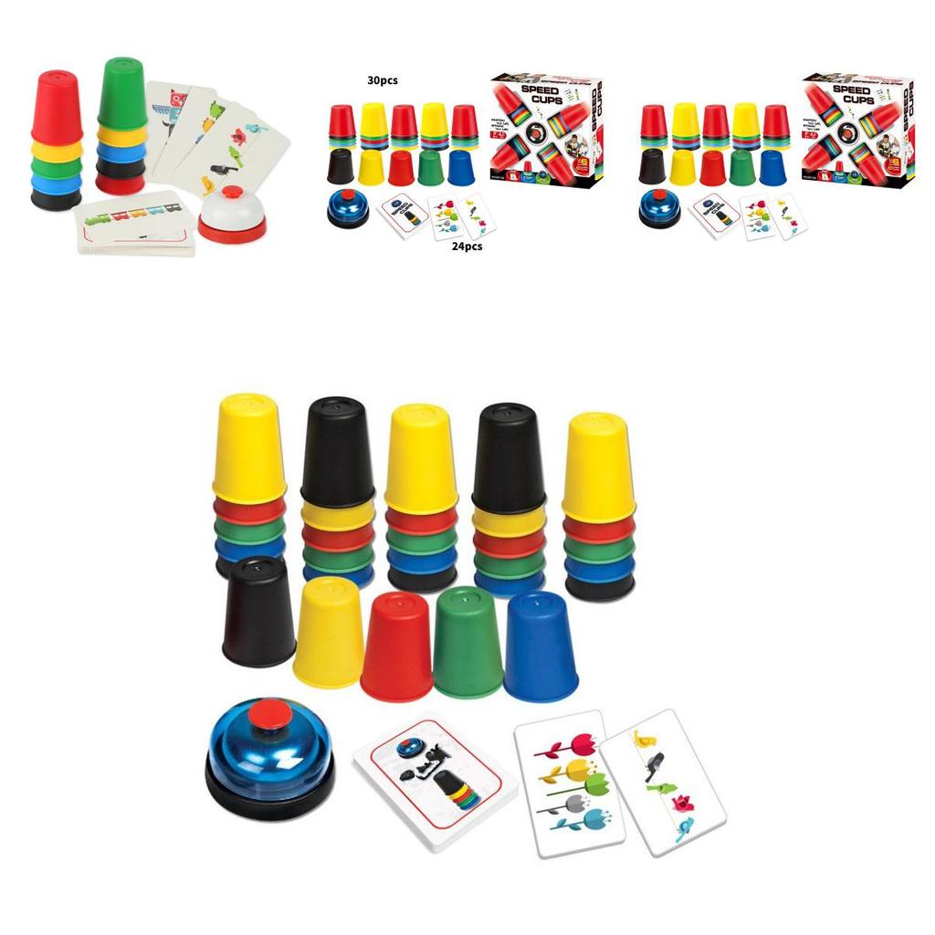 Creative Childrens Stacking Cup Game With Fast Speed Competition For Reaction And Insight Development