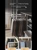 Top-Mounted Telescopic Pull-Out Trouser Rack with Stainless Steel Slide Rails