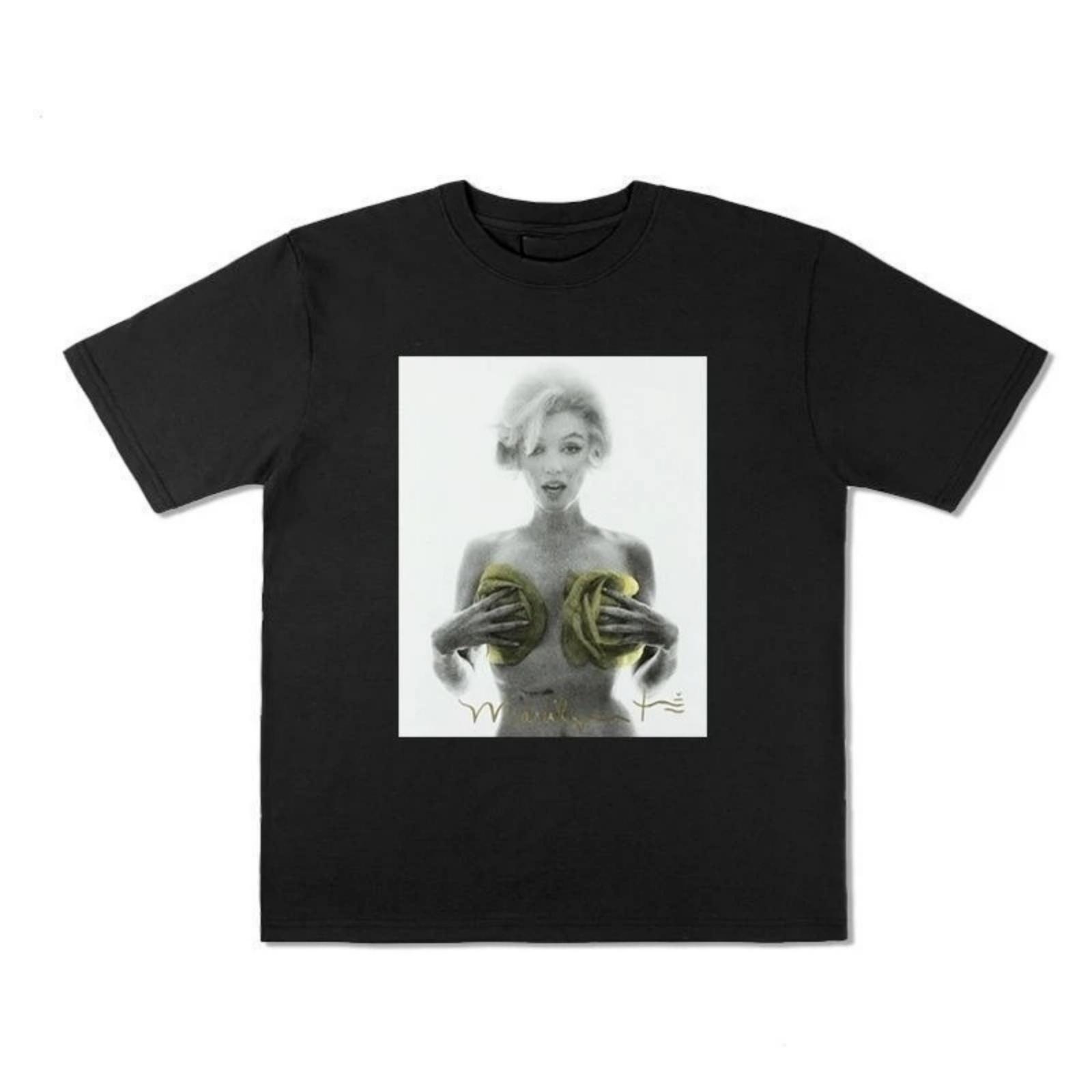 

2025 European and American High-street Fashion Retro Marilyn Monroe Short-sleeved Sexy Loose T-shirt for Men and Women XXXXXL різнокольоровий