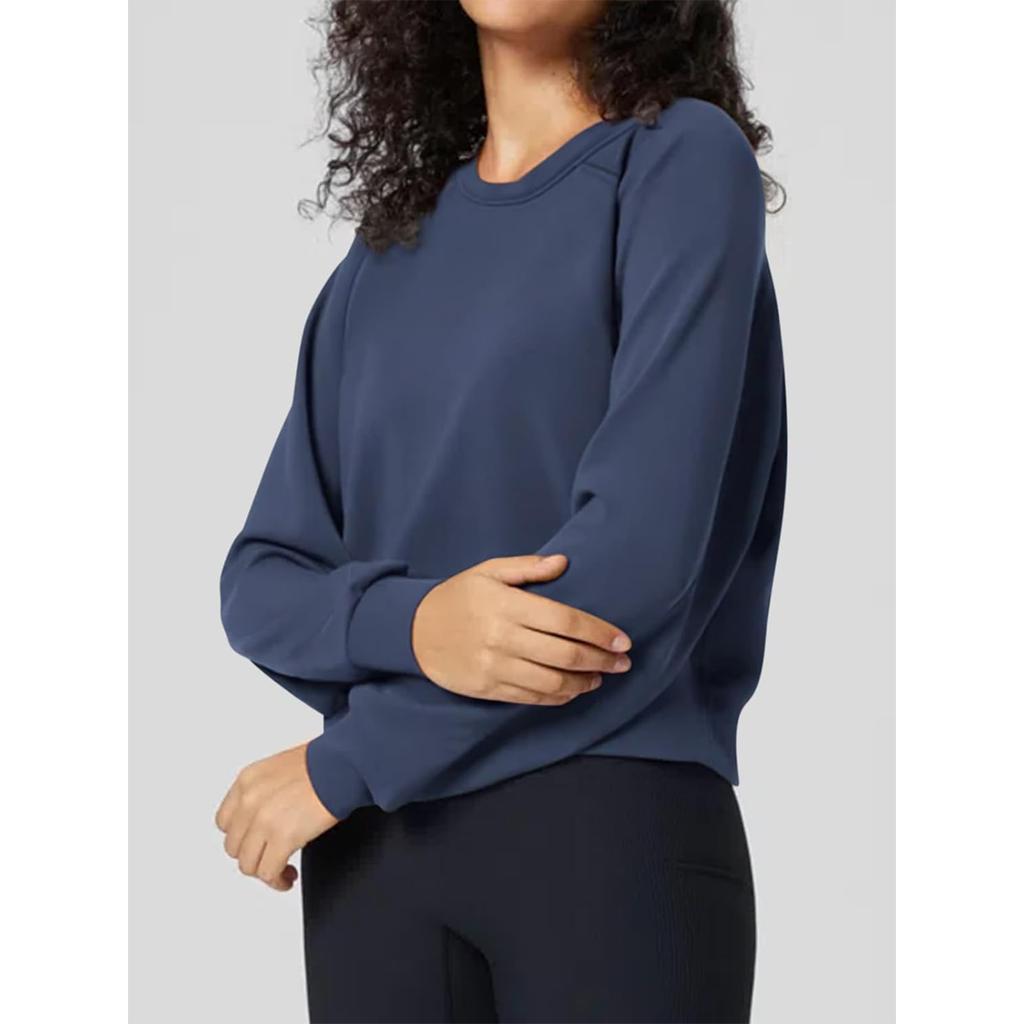 New Fashion O Neck Sweatshirts For Women  Long Sleeve Lightweight Fall And Winter Tops