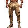Neue Herbst- und Winter Herren Casual Cargo Hose mit Fleece Mehrfach-Taschen Hose Übergröße Sportliche Freizeit-Hose