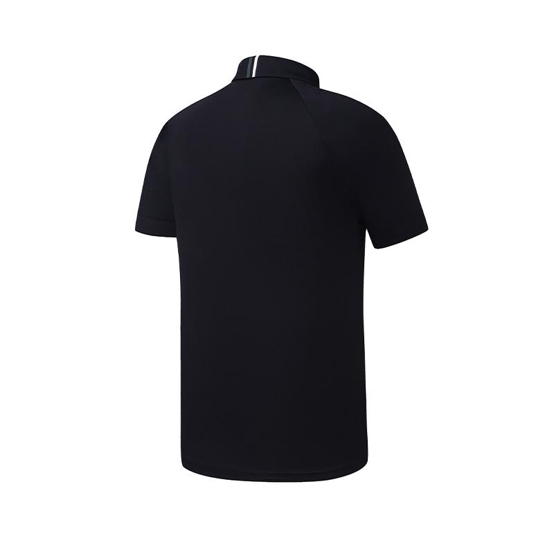 Fila Golf Polo Shirts Men's Pitch Black Polo Collar Moderate Straight