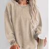 Autumn and Winter Comfortable Casual Pullover Loose Round Neck Fashionable Long Sleeved Sweatshirt for Women